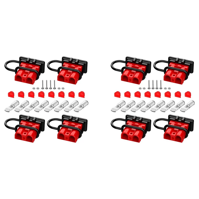 

Y50A-2X For Anderson Connector, 50AMP 6-12 Gauge Battery Quick Connect With Dust Plug 12V-36V For Anderson Plug Disconnect