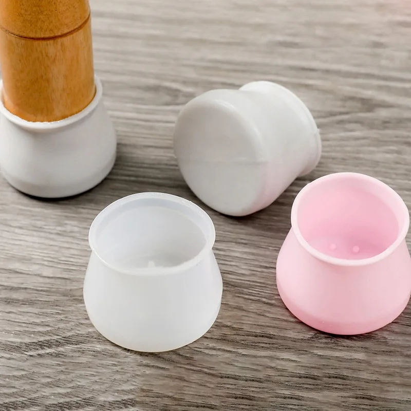 4pcs Silicone Table Chair Leg Covers Anti-slip Floor Protector Pads Silent Chair Leg Caps Wear Resistant Furniture Feet