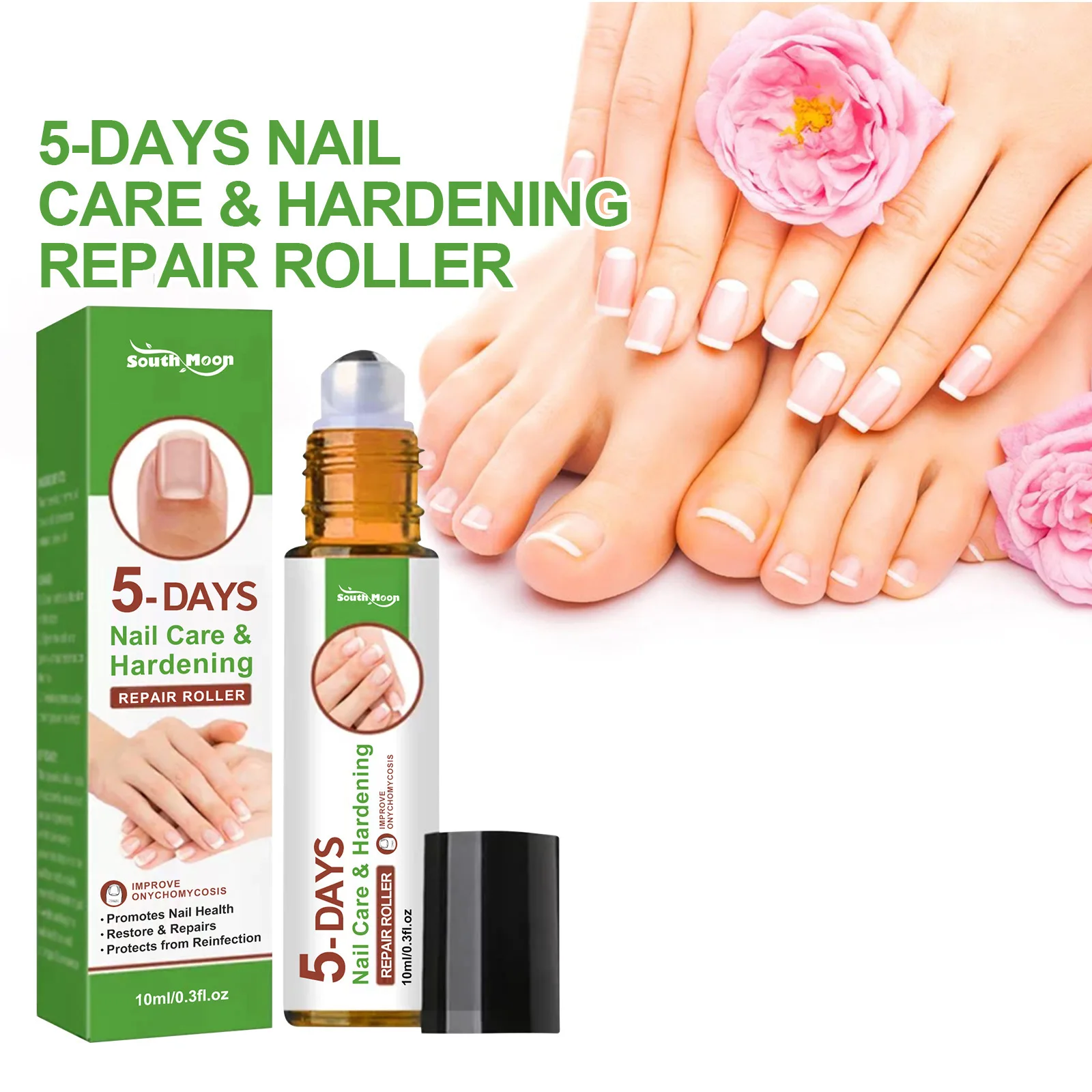 

Nail Care Roller Pen with 5 Vitamins, Cuticle Nourishment & Shine Serum, 10ml Portable Applicator