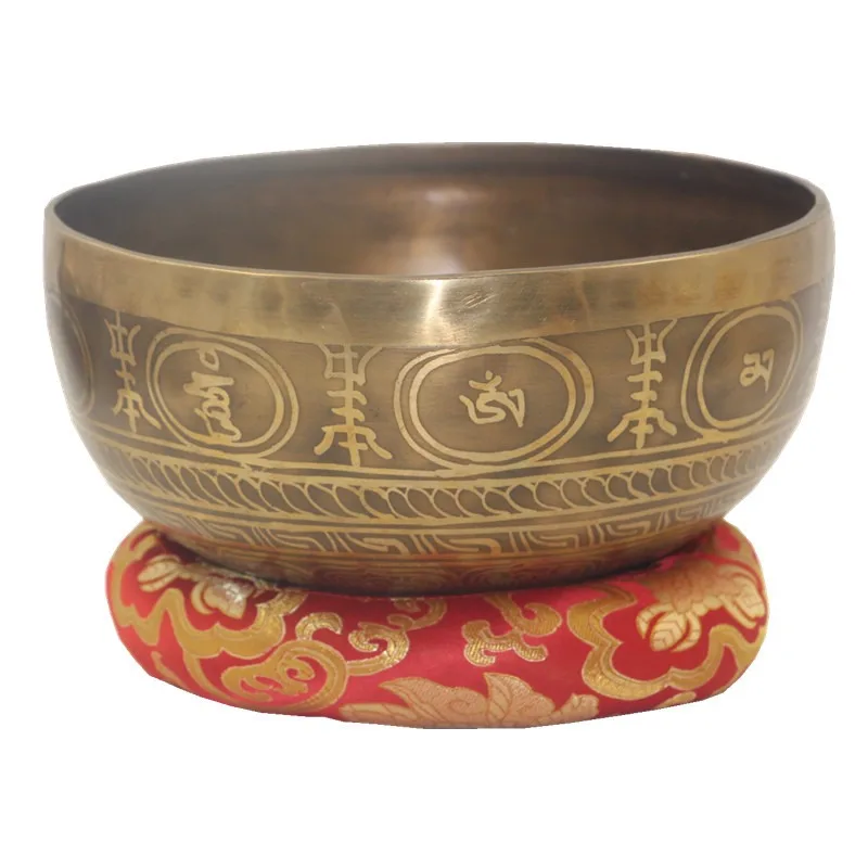 Handmade Brass Buddha Sound Bowl Riyin Therapy Bowl Ornament