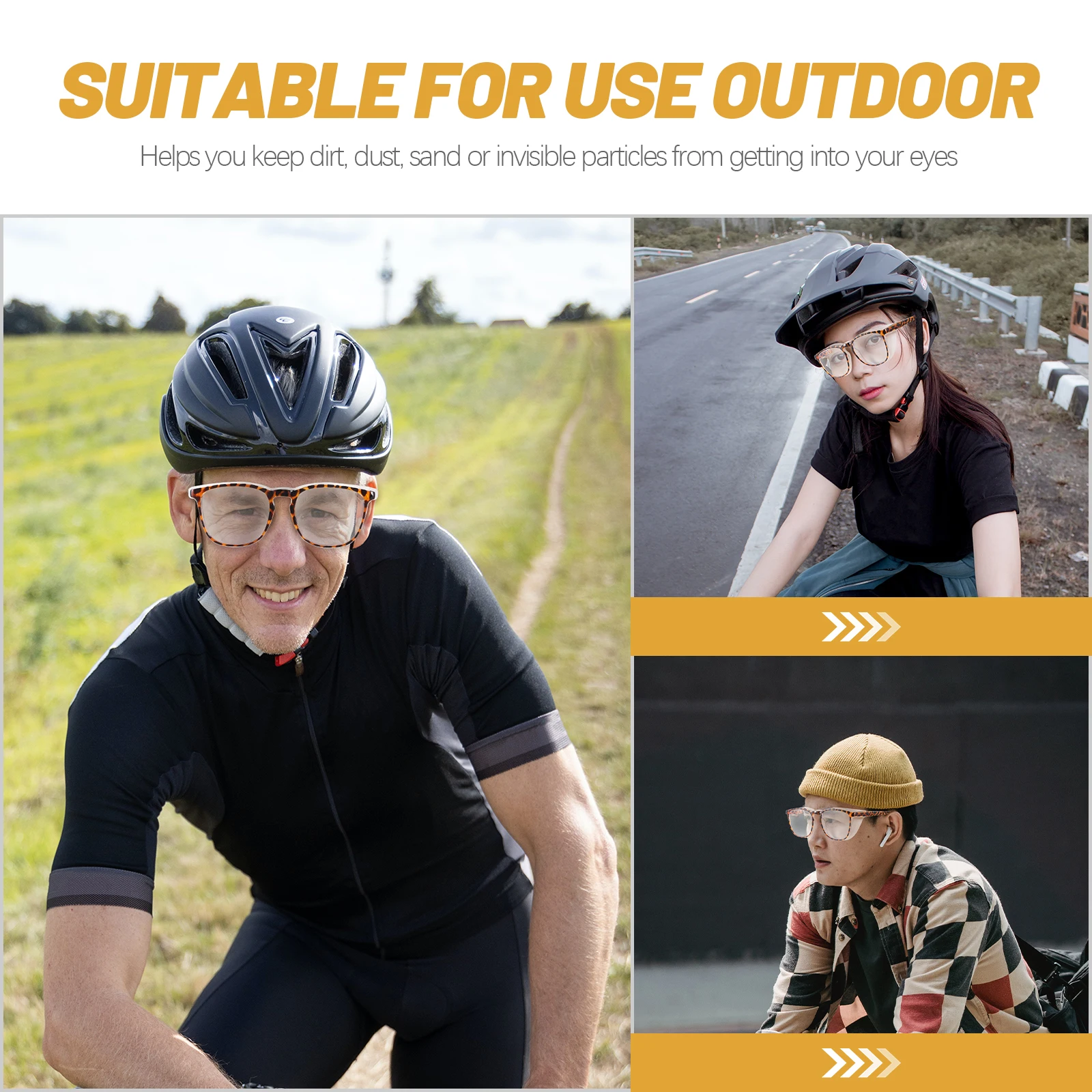 

1Pcs Windproof Sandproof Safety Goggles Fog Proof Protective Eyewear Cycling Outdoor Riding Glasses Dustproof Lightweight