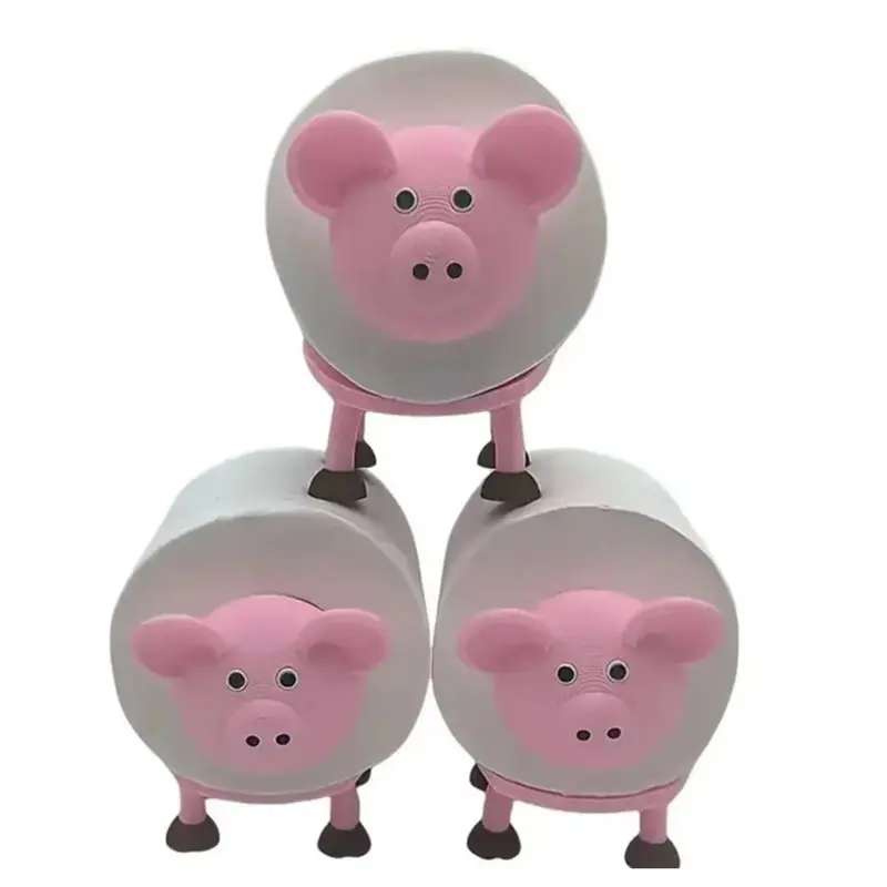 

ABMR-Pink, 3 шт., держатели для салфеток в форме свинки, идеально подходят для декора ванной, спальни, кухни