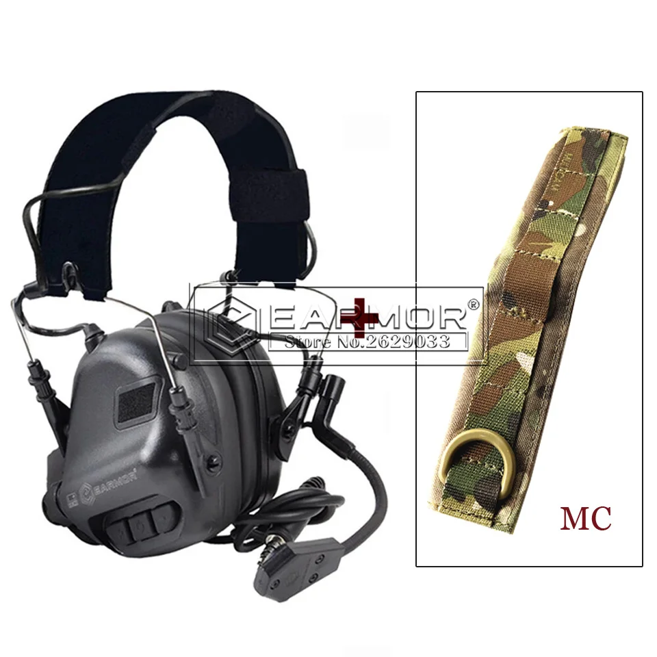 

EARMOR Tactical Headset M32 MOD3 Mutil ColorHeadset & M61 Headset Cap Cover Shooting Noise Clearance Communication