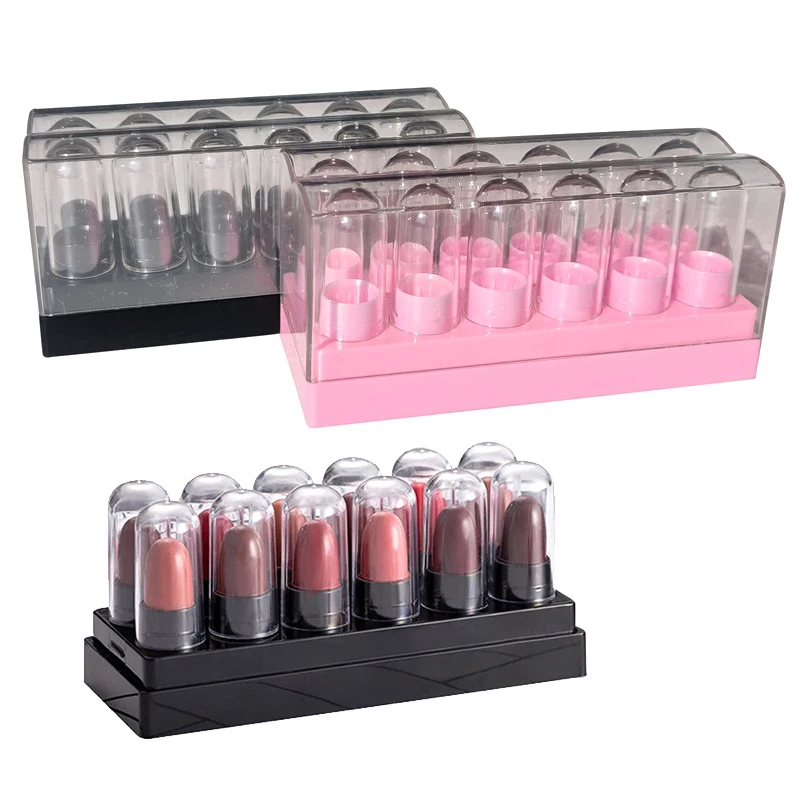 12 Stück leere Lippenstift röhrchen Mehrzweck-Lippen balsam flaschen Aufbewahrung sbox für zu Hause für Frauen