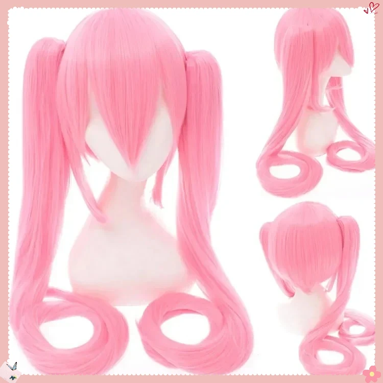 Mi-ku Inspired Synthetic Cosplay Wig 28 Colors Long Straight Costume Party Heat Resistant Hairpieces Clip-On for Anime Festival
