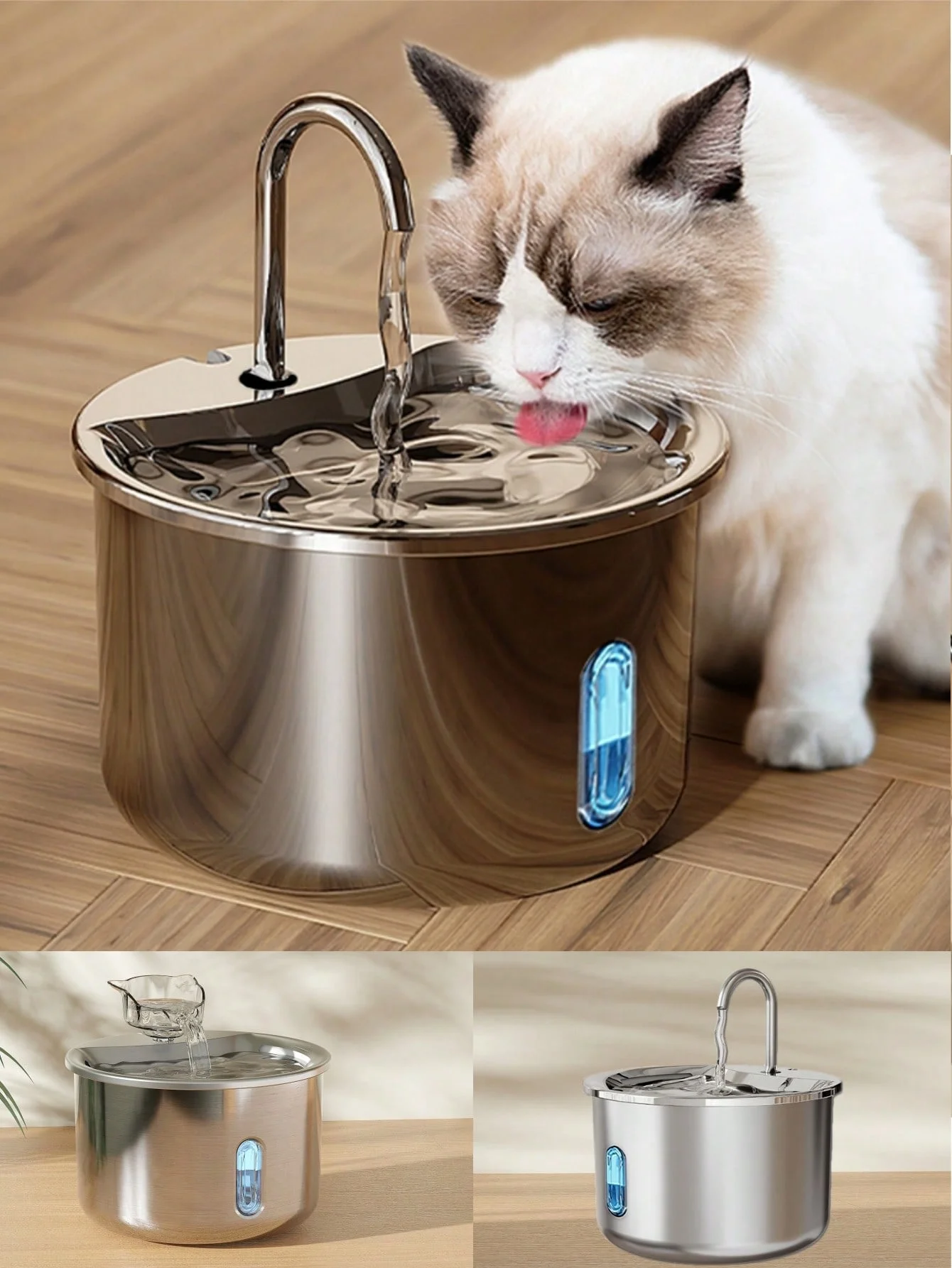 Hot Dog Vending Cart - 1PC Stainless Steel Pet Water Dispenser