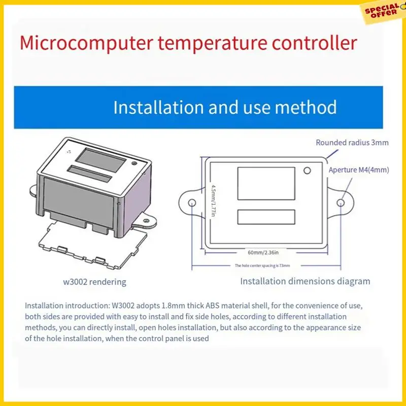 

A25P 110-220 В/1500 Вт XH-W3002 Контроллер Компьютеризированный цифровой переключатель контроля температуры Интеллектуальный контроллер + вилка стандарта США