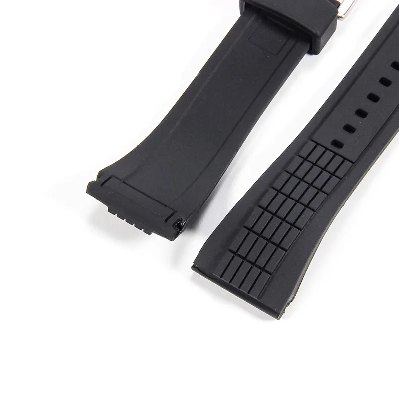 Silicone watch band for Seiko velatura Kinetic SRH006/SPC007 Watch strap Waterproof Rubber sports 26mm Watch strap accessories