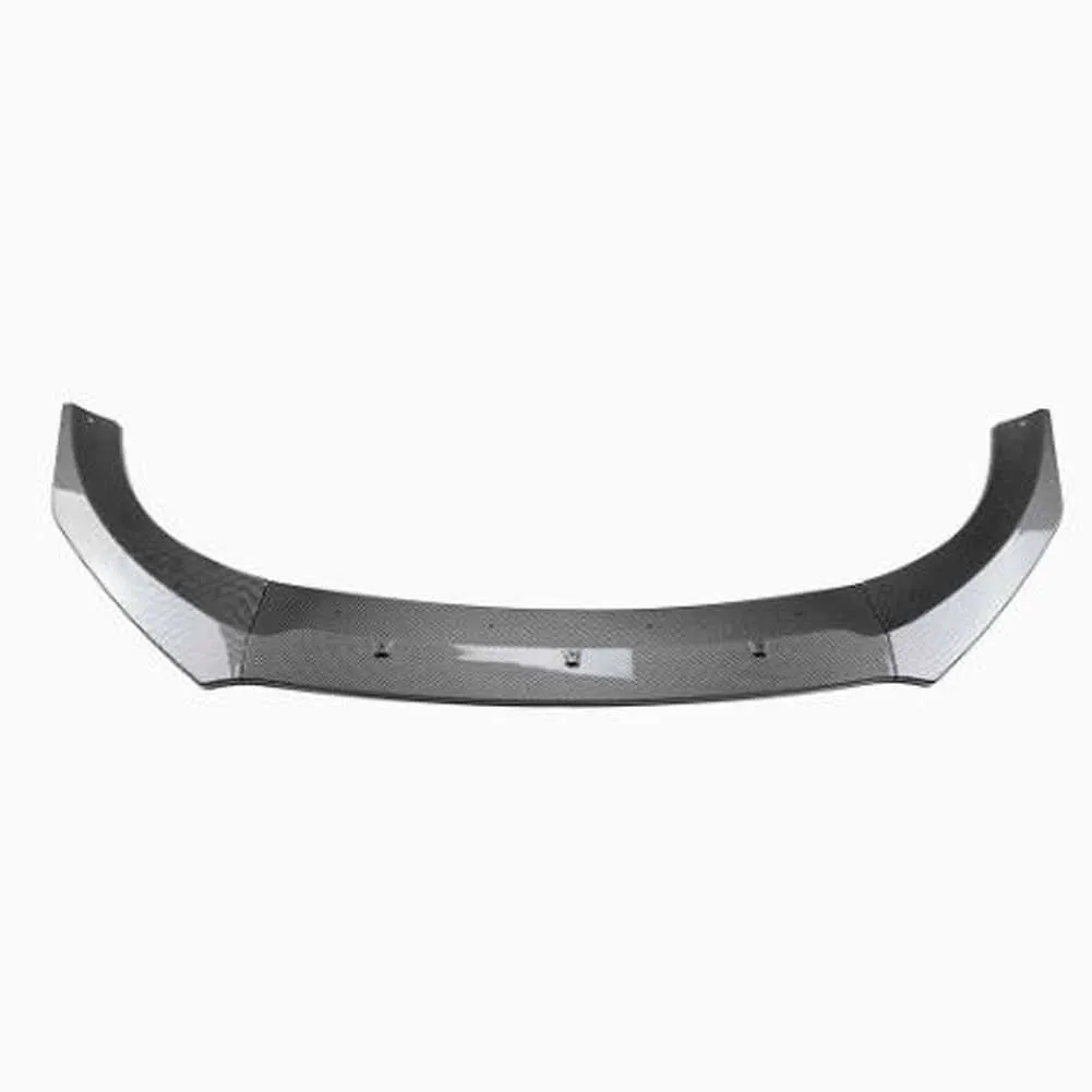 For Ford Fiesta MK8 18-21 Standard Version Front Bumper Spoiler Lip Gloss Black/Carbon Fiber Look Lower Splitter Blade Protector