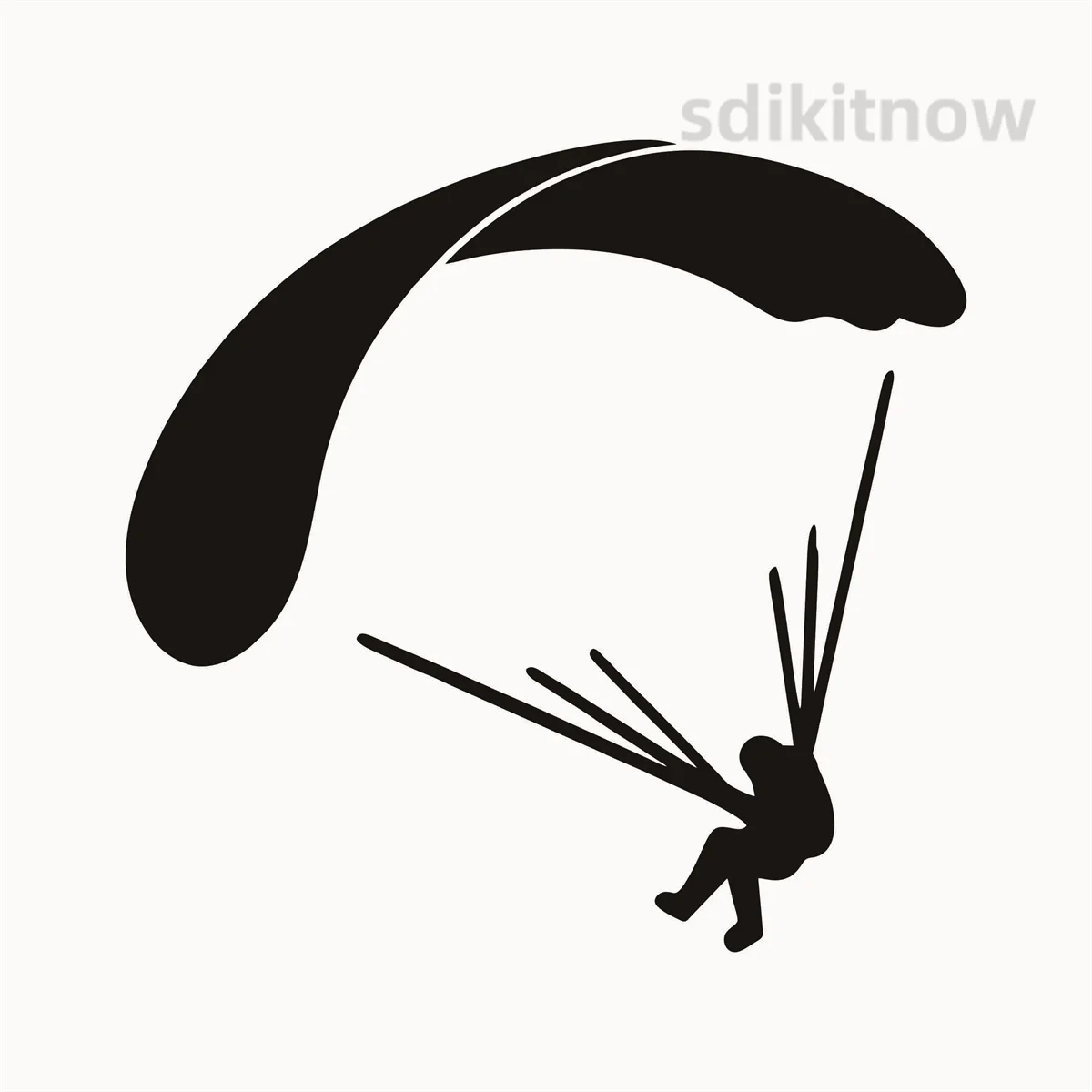 Paragliding Glide Skydive Car Sticker Extreme Sports Vinyl Decal Waterproof Window Decor for Jeep Subaru Volkswagen Toyota Ford