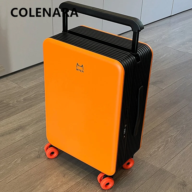 COLENARA 20/24 Zoll Koffer, Hochwertiger ABS + PC Bordkoffer, Damen-Trolley, Studenten-Passwortkoffer, Herren-Kabinengepäck