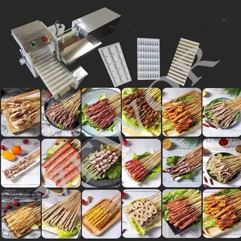 Multi‑Size Bamboo Skewer Stringing Machine Skewer Diameter Adjustable