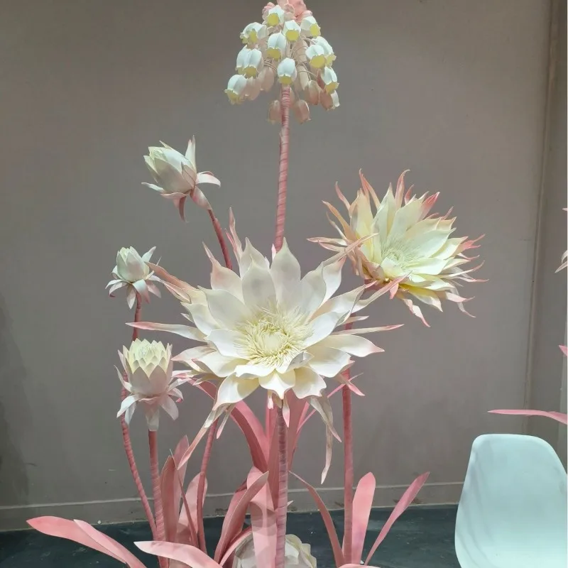 paper flower decoration ins wind paper flower Internet celebrity clock in point wedding flower design props