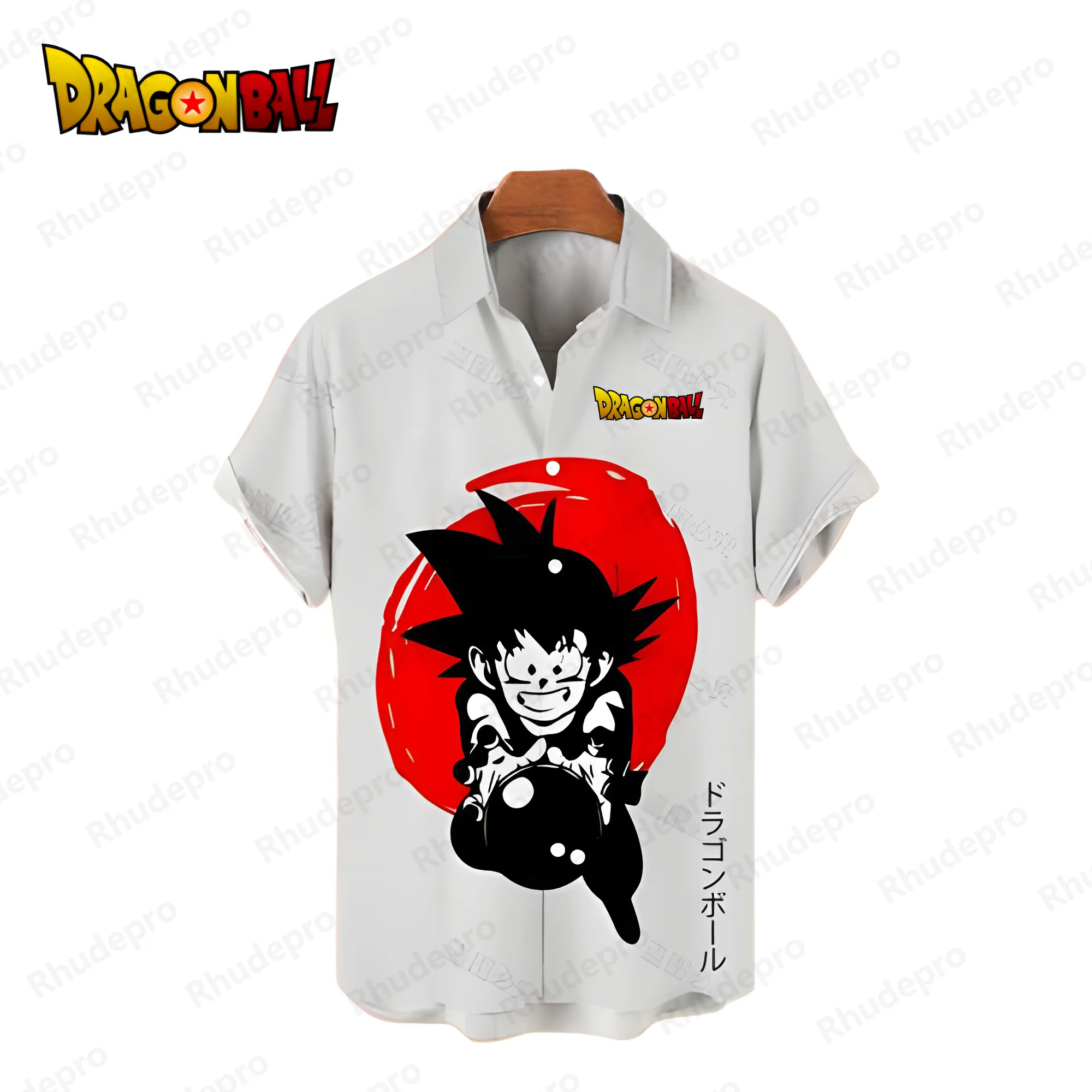 Vegeta Dragon Ball Z camicie da uomo Harajuku camicie e camicette oversize camicia Anime camicia da uomo di lusso di alta qualità Goku Y2k