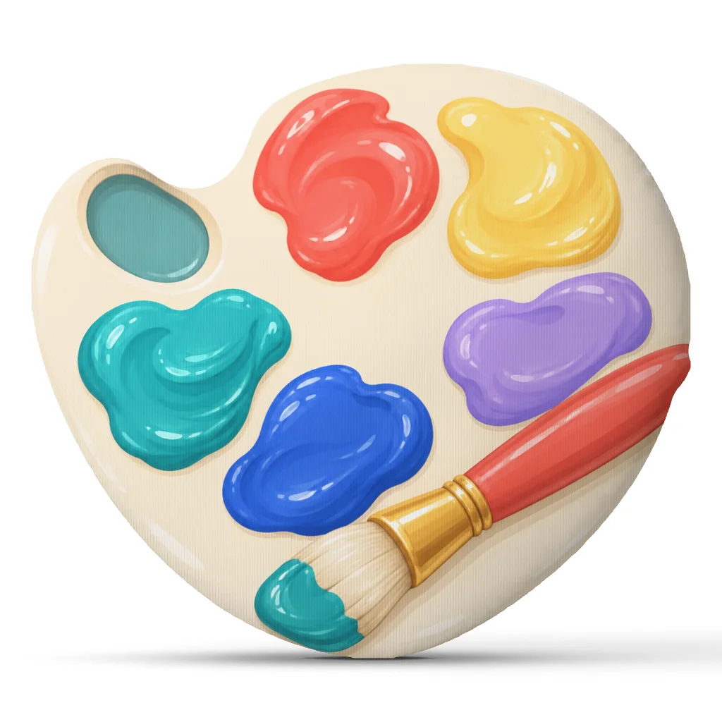 Artist Palette Shaped Throw Pi - Home Decor Color Palettes 评论和价格