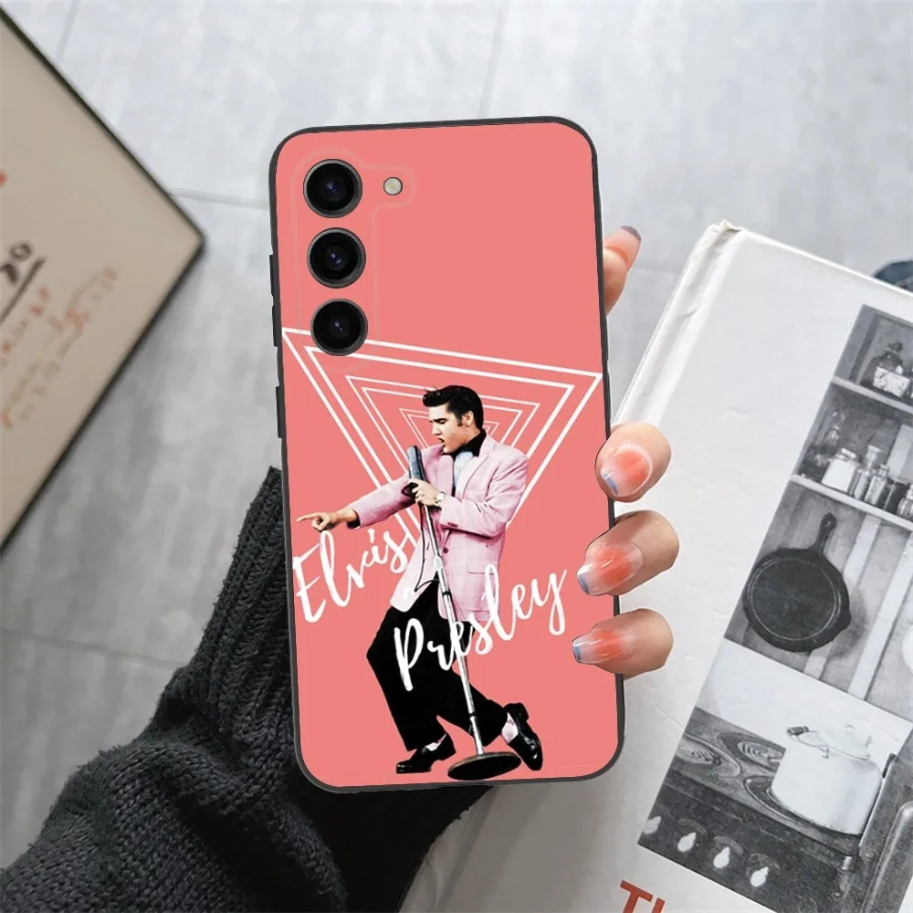 E-Elvis P-Presley Singer    Phone Case For Samsung Galaxy A13,21s,22,31,32,52,53,71,80,91 Black Soft Cover