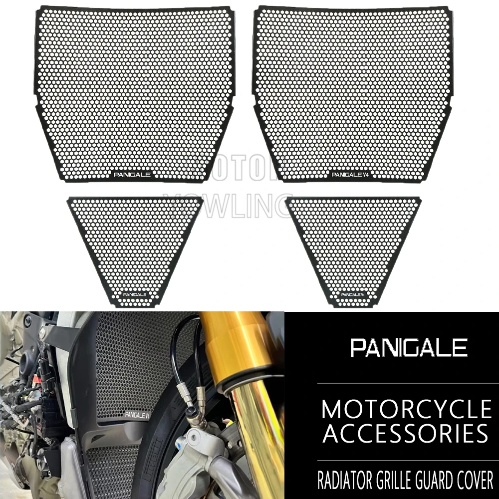 

Motorcycle Accessories Radiator Grill Guard Cover Protector For Panigale V4 V4S Streetfighter V4/S 2018-2021 2022 2023 2024 2025