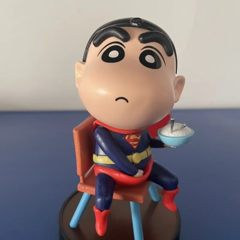 Figura de acción de Kung Fu Crayon Shin-Chan, figuras de Anime, juguetes, muñecas Kawaii, modelo de colección de 15cm, adornos de estatua Gk, regalos de cumpleaños