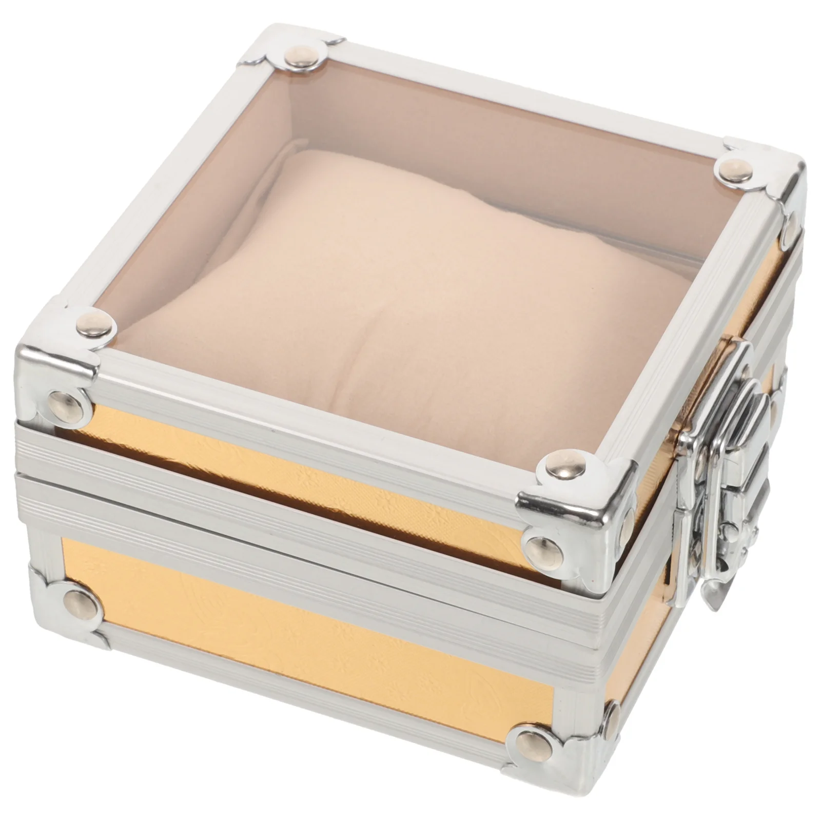 

Aluminum Alloy Watch Display Box Stylish Durable Storage Case Stable Anti-Fall Lightweight Travel Organizer Gift