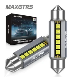 2Pcs MAXGTRS LED C5W C10W 39mm 41mm 42mm LED Festoon Canbus Error Free 6500K White Car Interior Light Reading Dome Trunk Lamp 12