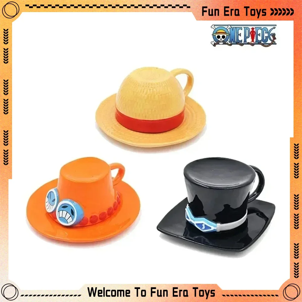 New Luffy Straw Anime Chopper One Piece Mug Water Custom Cup Creative Original Three Brother Hat Shaped for Parties Special Gift