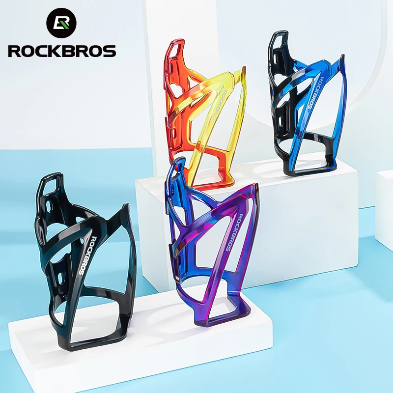 

ROCKBROS Bicycle Bottle Cages MTB Road Bicycle Water Bottle Holder Lightweight PC Cycling Bottle Bracket Bicycle Accessory