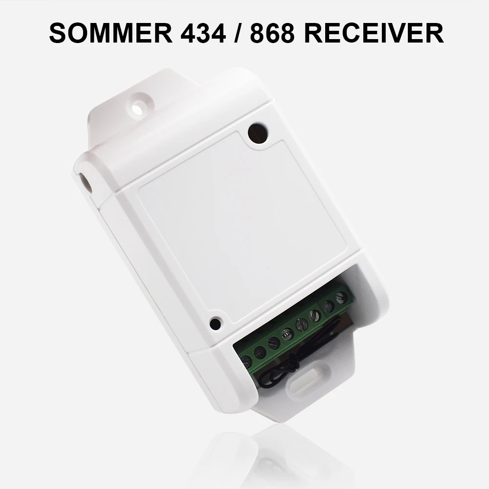 

2CH Receiver for SOMMER 4020 4025 4026 4031 4035 TX03 868mhz 434mhz Remote Control Garage Door Opener Controller Switch