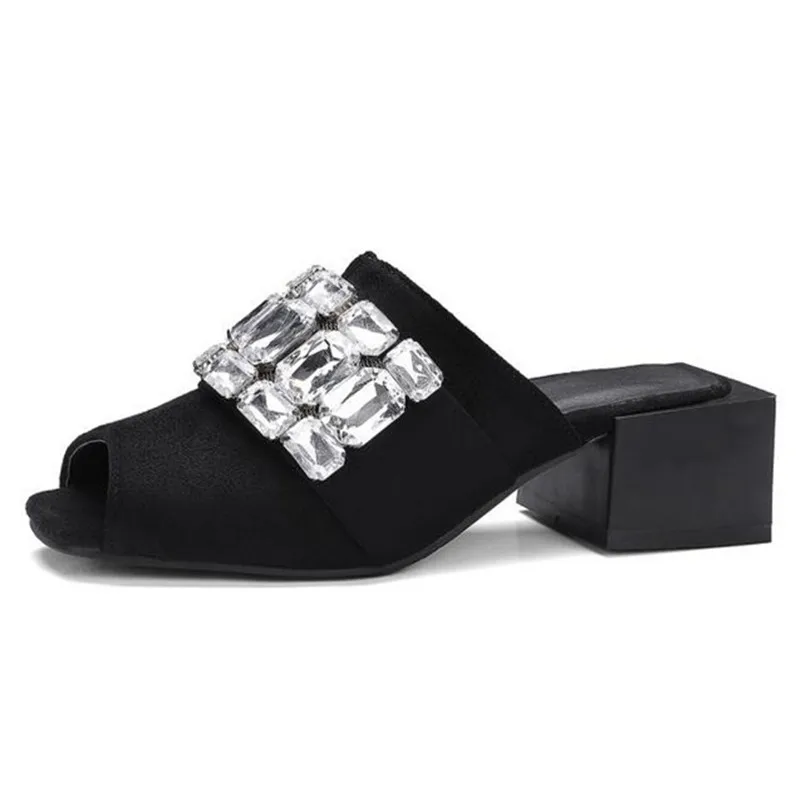 Europe and the new summer all-match comfortable with fashion slippers with short mouth women sandals plus size 32-48