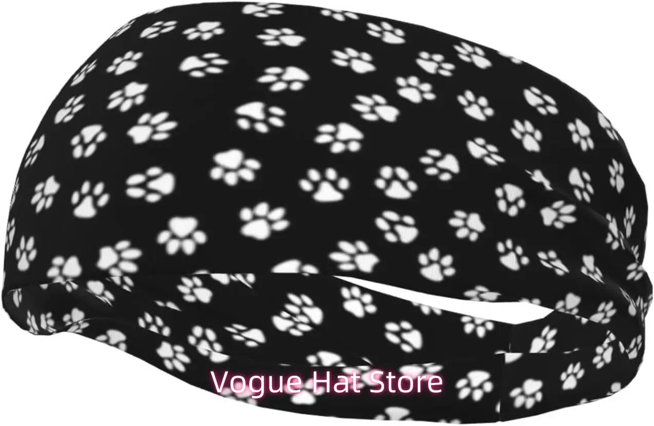 

Cute Dog Paw Cat Paw Wide Headbands,Fashion Hair Bands Yoga Running Sports Workout Gym Stretchy Turbans for Women Men