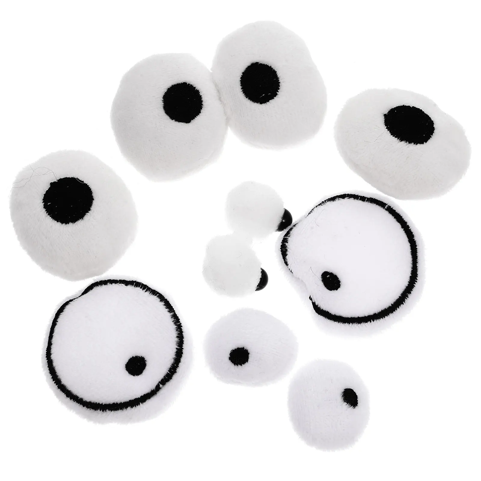 

5 пар креативных 3D-глазок из ткани, идеально подходящих для рукоделия, мягких игрушек ручной работы, декоративных безопасных глазок для шитья и поделок