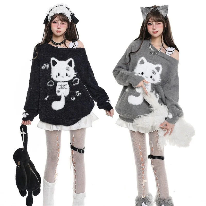 High-End Knitted Base Layer irt Asymmetrical Collar No Pilling Winter Women's Faion Guangzhou Thirteenth Fac Dongguan...