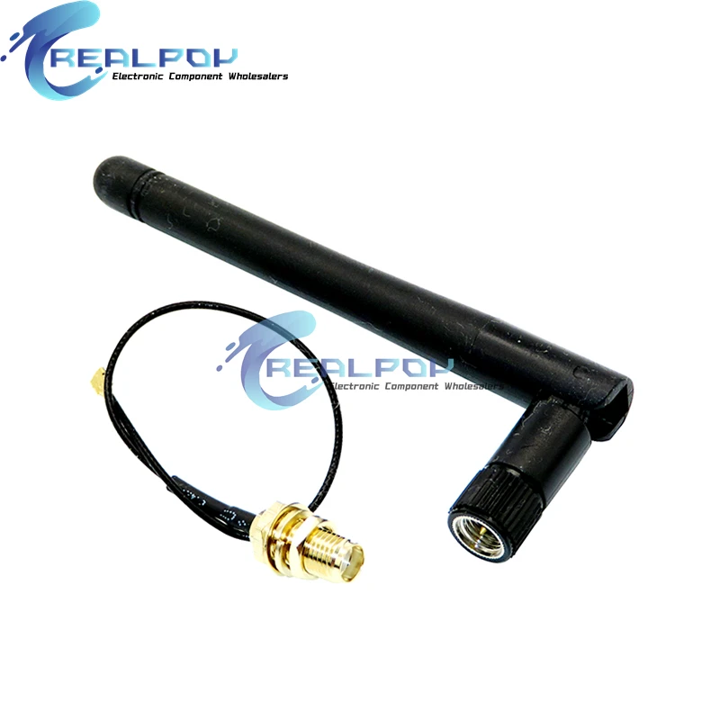 2.4GHz 3dBi WiFi 2.4G Aerial Antenna,SMA-KY,Male Wireless Router + 17cm PCI U.FL IPX to SMA-KY, ESP8266 ESP32 Male Pigtail Cable