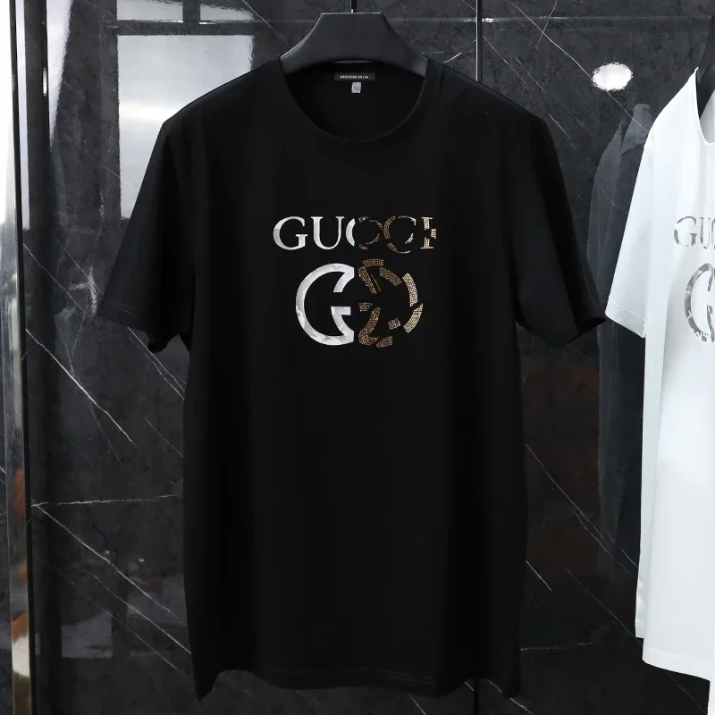 European Trendy Brand Short-sleeved T-shirt Men's American High-end Summer Trend Ins Fashionable Large-size Pure Cotton Clothes