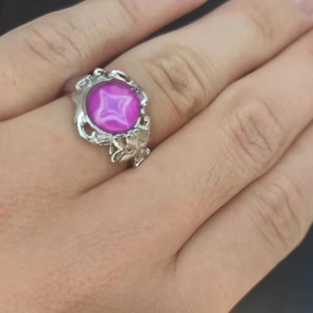 Game Honkai: Star Rail Castorice Cosplay Ring Adjustable Finger Rings Metal Butterfly Jewelry Adult Accessories Party Props