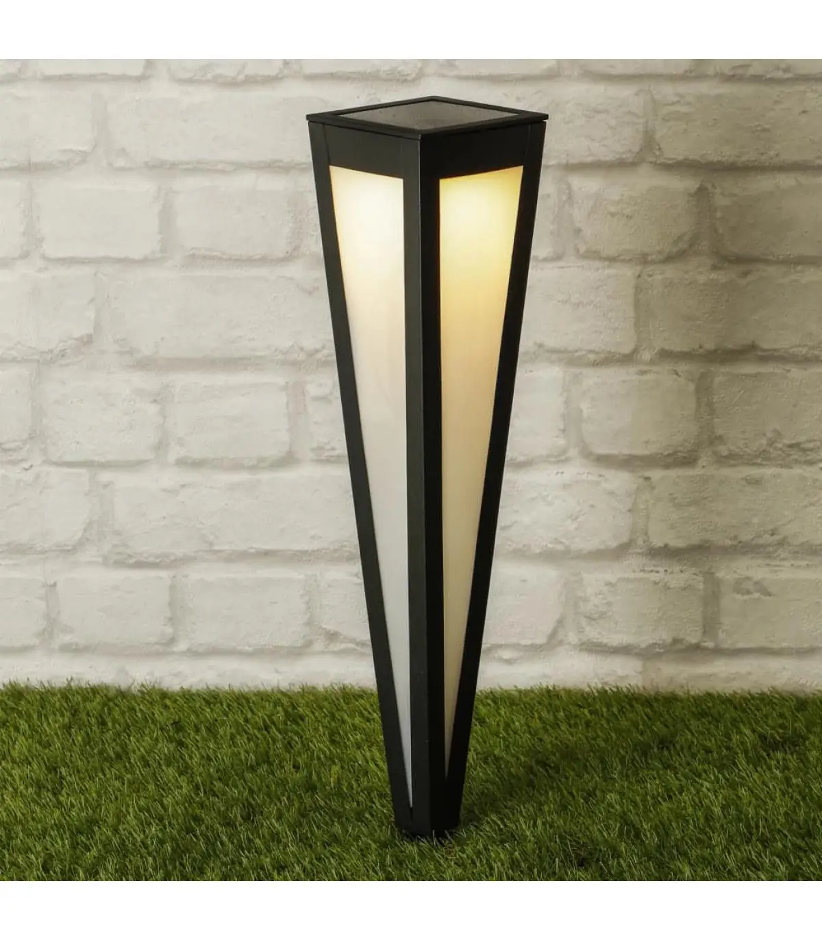 Outdoor lighting Hi solar LED garden lamp with black stake 58 cm