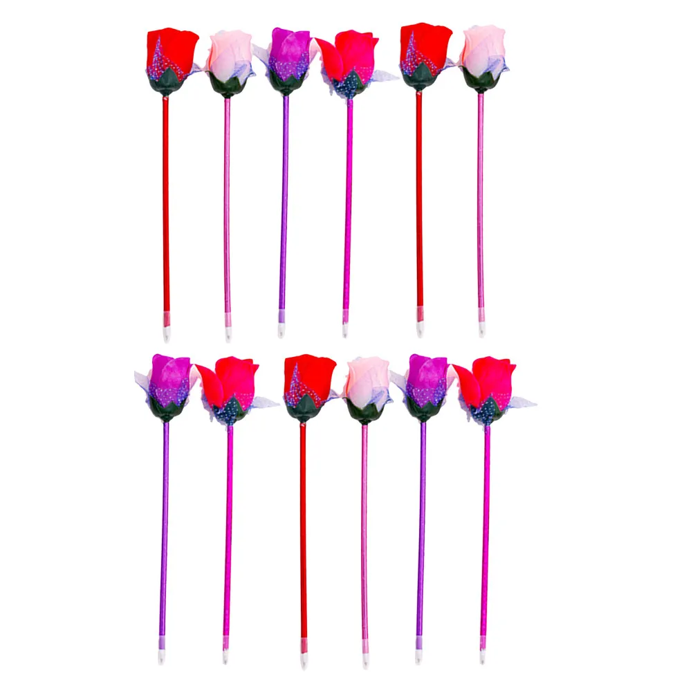 

12Pcs Rose Inspired Mermaid Ballpoint Pens Cute Tools for Students Draw Mark Write on Cards School Stationery