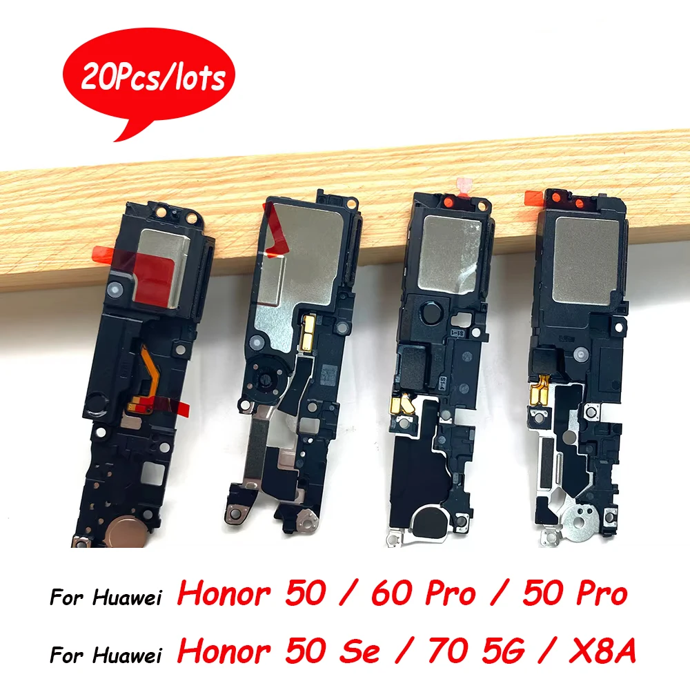 20Pcs，For Huawei Honor X7 X7A X8 X8A 50 60 70 Pro Loudspeaker bottom Loud Speaker Sound Buzzer Ringer Flex Cable