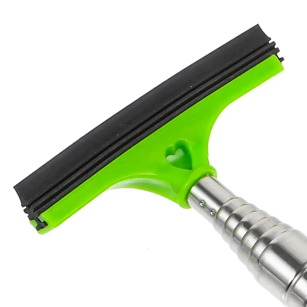 

2 Pcs Telescopic Wipers Rearview Mirror Cleaner Tool Car Window Green Cleaning Kit