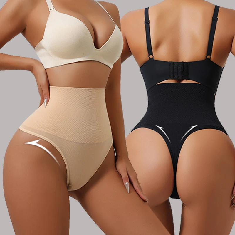 2 stücke Aishang Nahtlose Tanga Shapewear für Frauen Bauch-steuer Body Shaper Höschen Gürtel Hohe Taille Gestaltung Abnehmen Unterwäsche