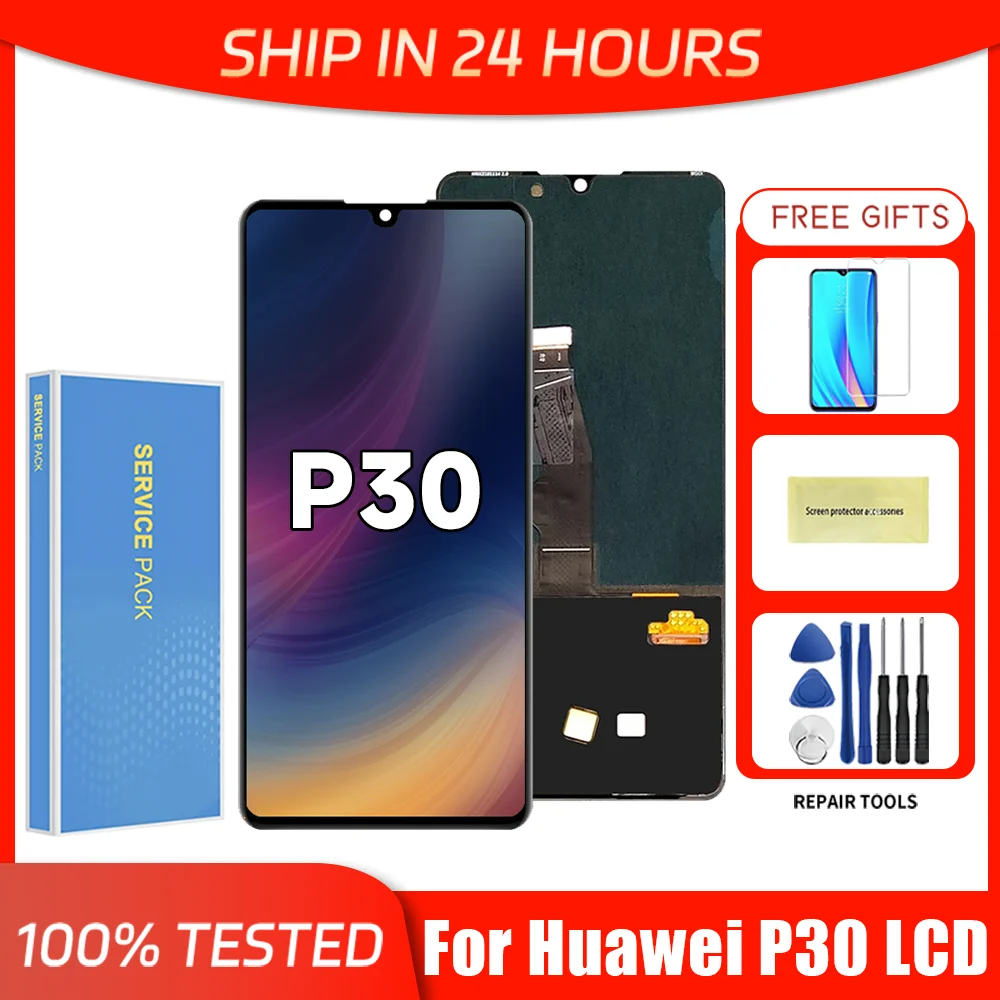 For HUAWEI P30 6.1\'\'For Ori ELE-L29 ELE-L09 AL00 TL00 ELE-L04 LCD Display Touch Screen Digitizer Assembly Replacement