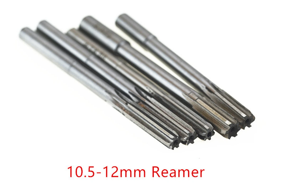 Jrealmer 10.5-12mm M35 H8 Cobalt Reamer High Speed Steel Rotary Tools Straight Shank