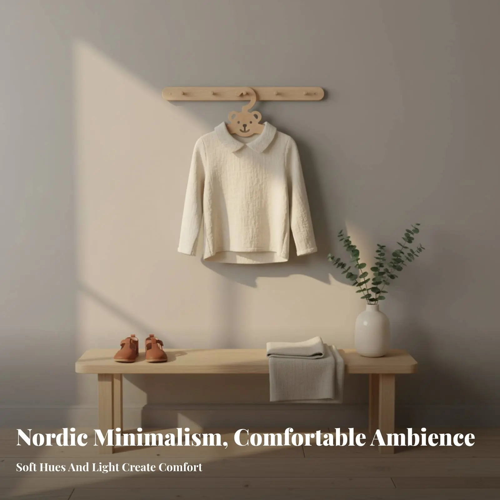 

Детская вешалка для одежды в форме медведя, скандинавский дизайн, А-образная стойка, реквизит для фотосессий, простая сборка