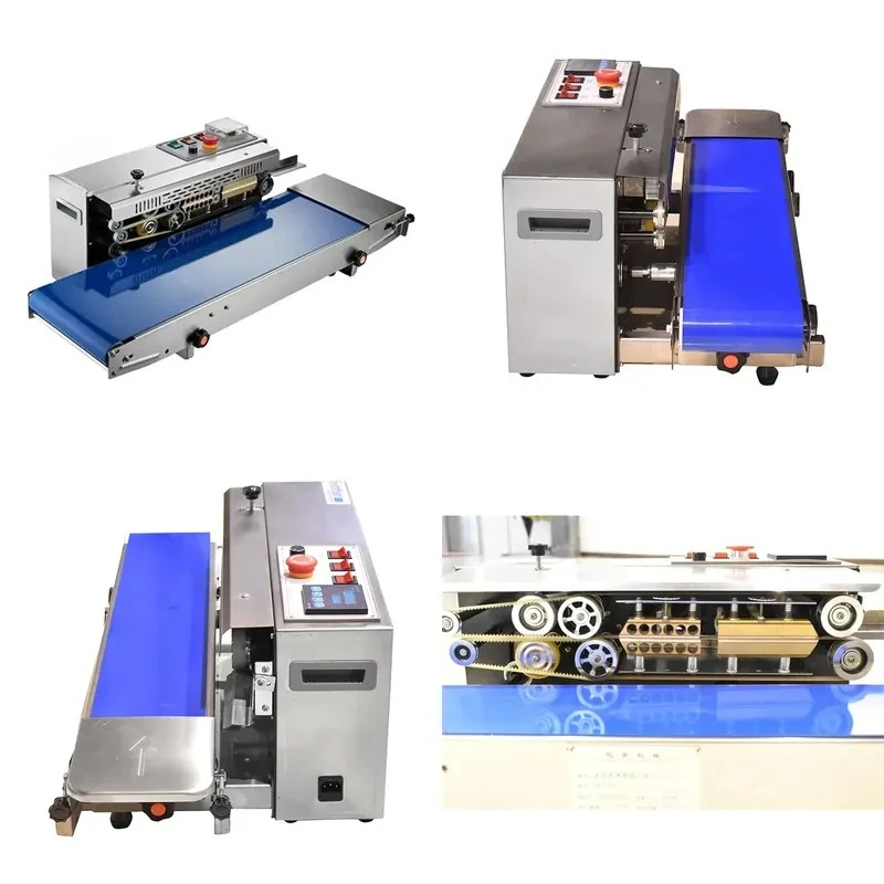 Continuous Belt Sealing Machine Horizontal Plastic Bag Sealer for SF150W Food Packaging