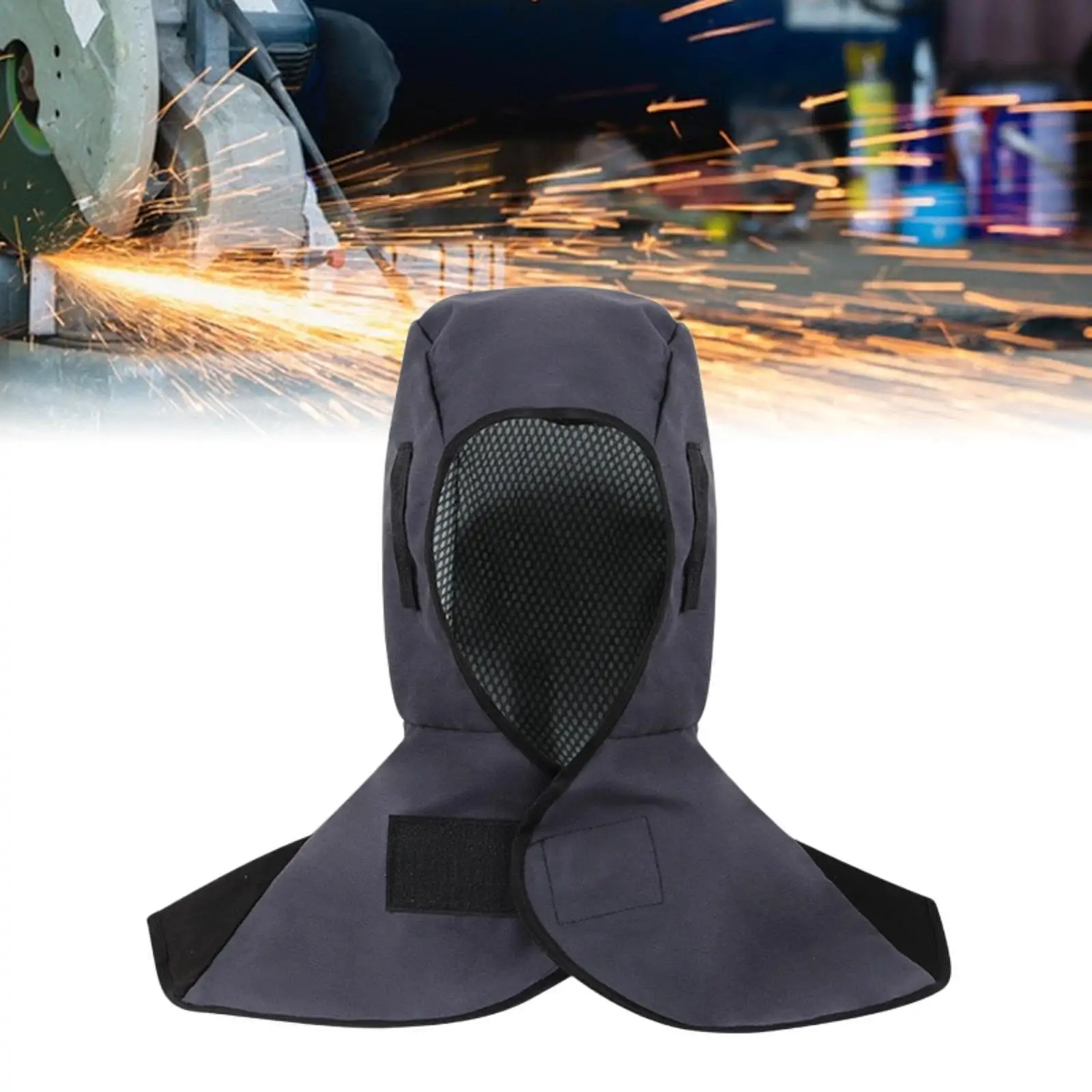 

Flame Retardant Welding Cover Hood Breathable Adjustable Protective Mask