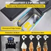 VEVOR 상업용 소프트 아이스크림 머신, 2200W 사전 냉각, 3 가지 맛 스낵 샵, 카페 2 + 1 맛 수직 소프트 아이스크림 머신 3