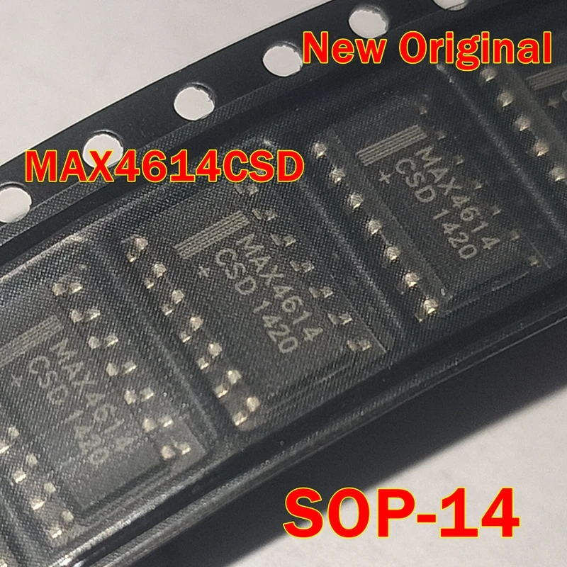 

1pcs to 100pcs MAX4614CSD SOP-14 New Original Low-Voltage, High-Speed, Quad, SPST CMOS Analog Switches