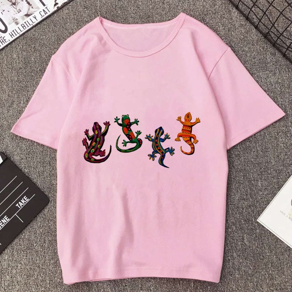 Lizard t shirt teen dollette korean fashion summer graphic t-shirt baddie vintage graphic cheap