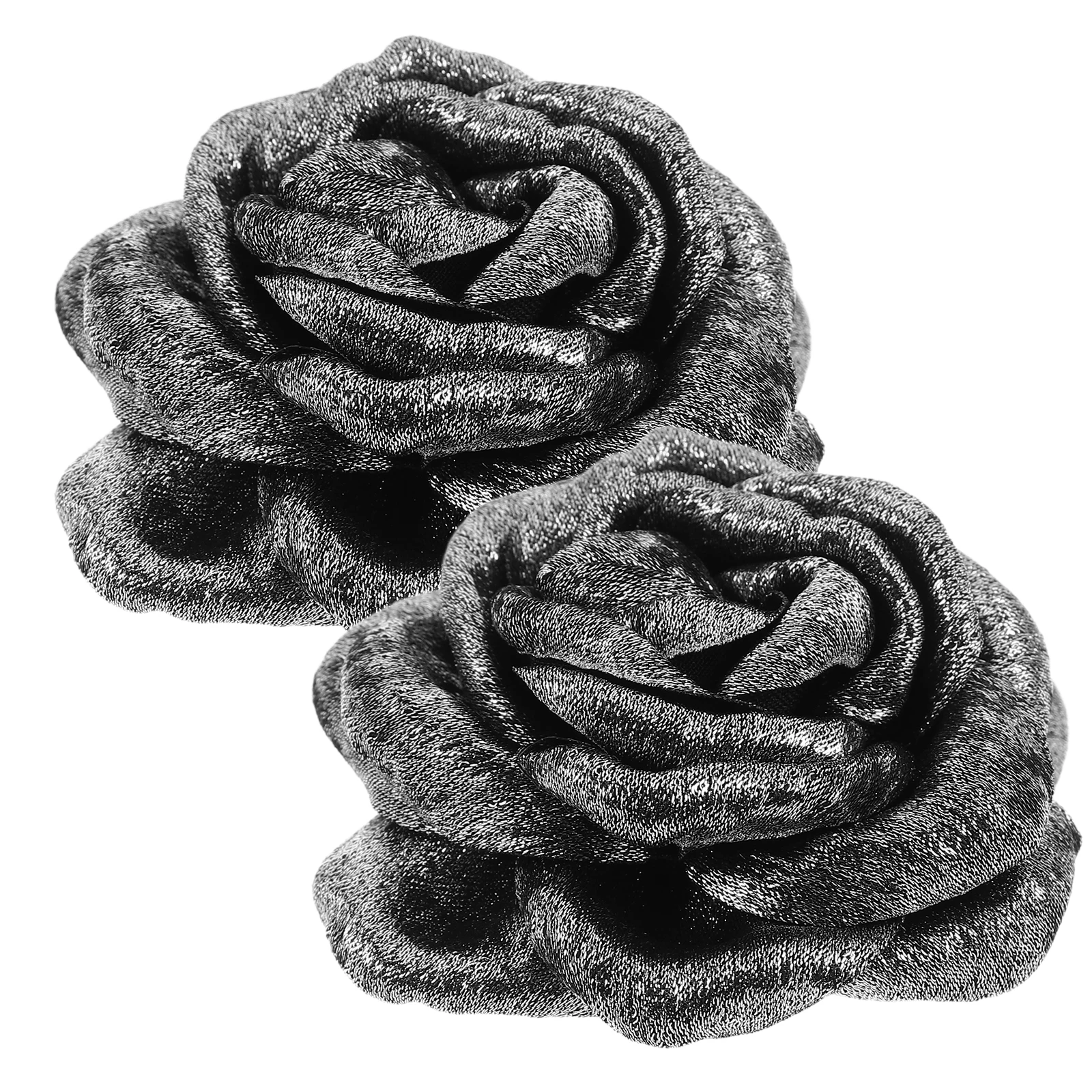 

2 Handmade Shoe Accessories Silk Burnt Edge Flower Decorations Elegant Buckles Clips Women Shoes Sneakers Boot Charms