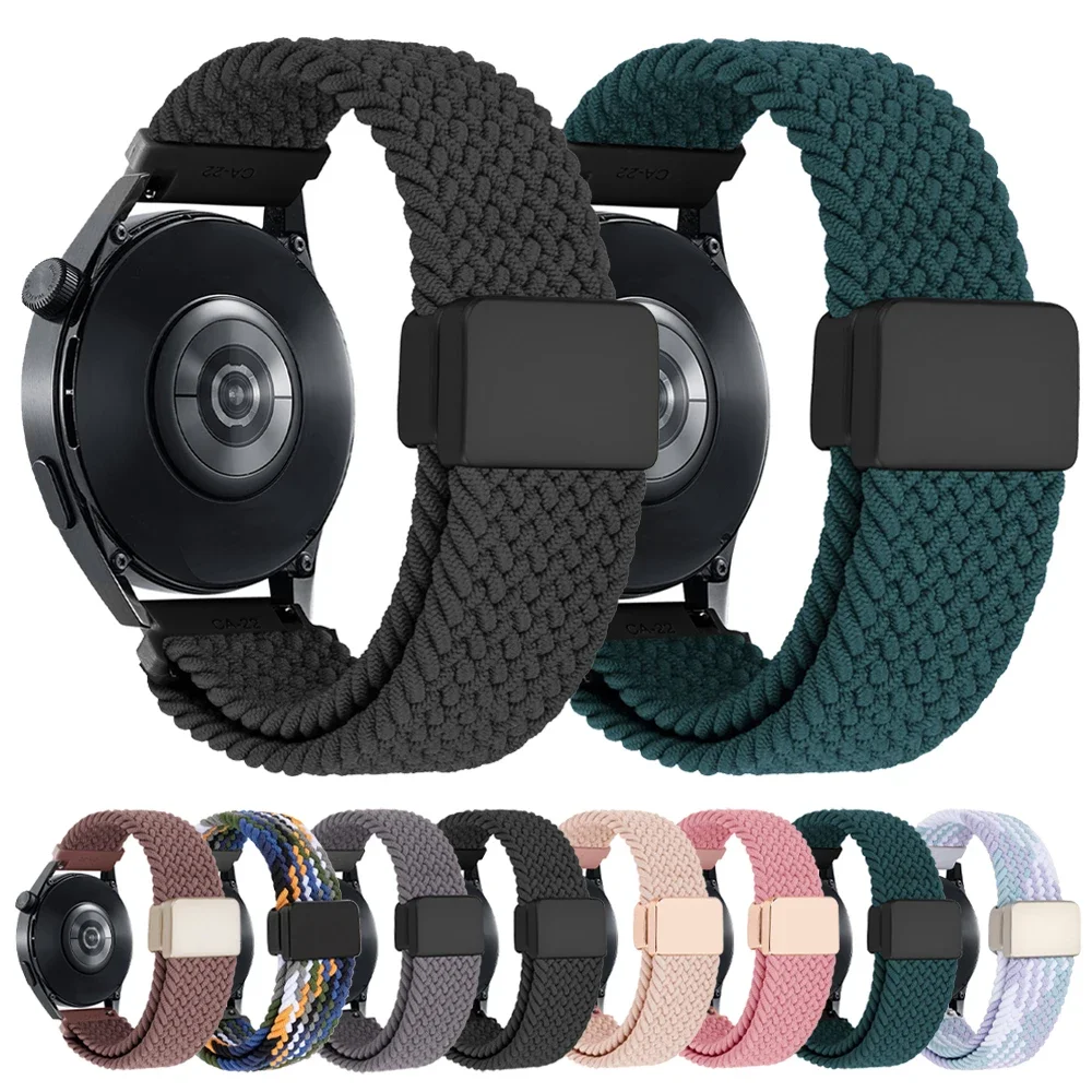 

Нейлоновый ремешок 20 22 мм для Garmin Venu 3 Band Forerunner 265 255 165 Music Vivoactive 6 5 Браслет Venu Sq/Sq2 Магнитные наручные часы