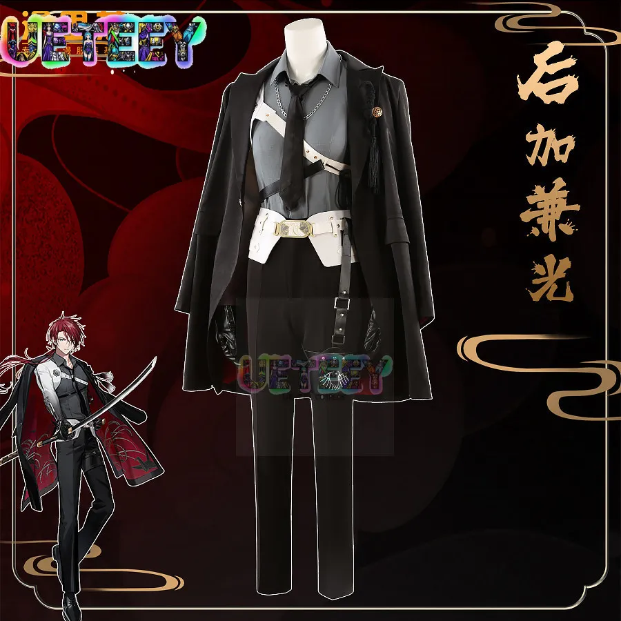 UETEEY COS Touken Ranbu Uguisumaru Cosplay Costume Custom Military Uniform Suit Coat Cape Halloween Anime Costume Custom Size - view 3